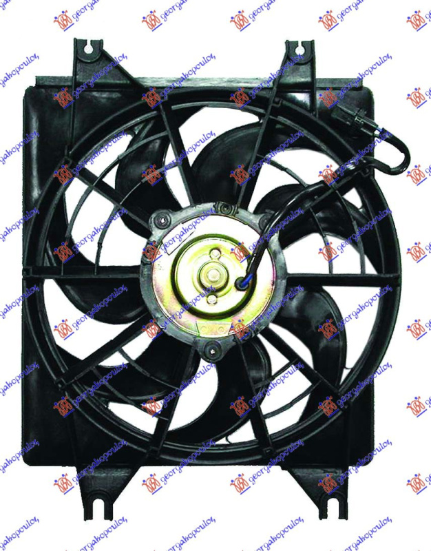 Ventilator për radiator me motor komplet me kondicioner (benzinë)