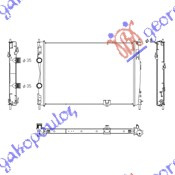 Radiator për motor 2.0 DCi (63x44.5x34) (KOYO)