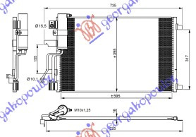 Radiator i kondicionerit DCi (61x39)