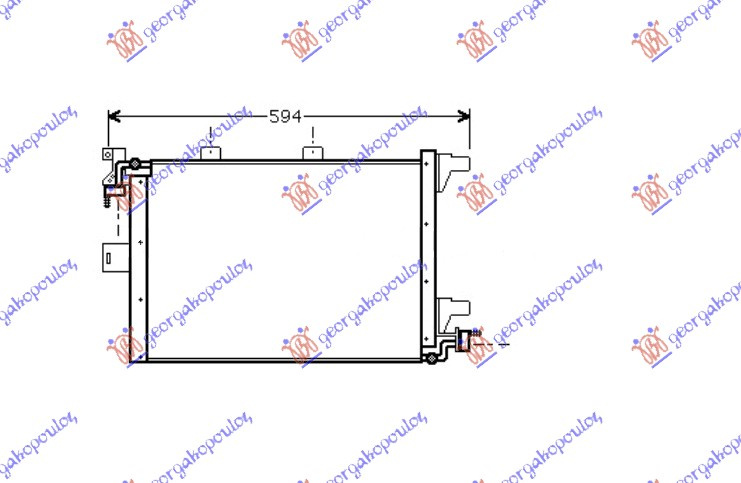 Radiator i kondicionerit (50x29.8x3.2)