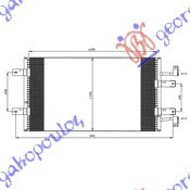 Radiator i kondicionerit 2.5 DCi (69x39)