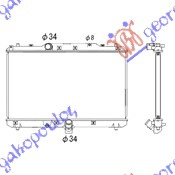Radiator për motor 1.9 JTD-DDiS (375x650) (KOYO)