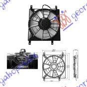 Ventilator për radiator1.5i-1.6i16V VVTi