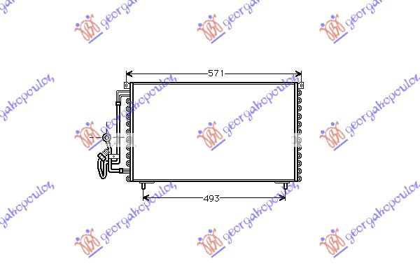 Radiator i kondicionerit (59.2x33.9)