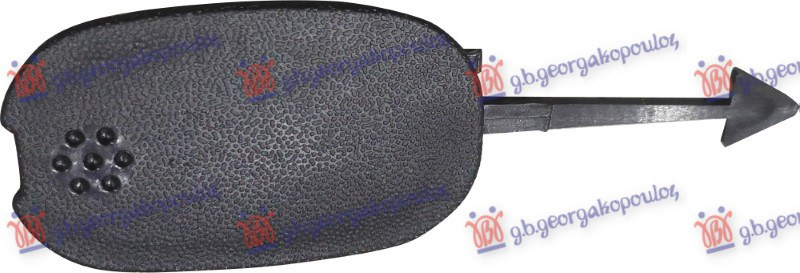 Kapak për çengel në parakolpin e pasëm me ngjyrë të zezë -2007
