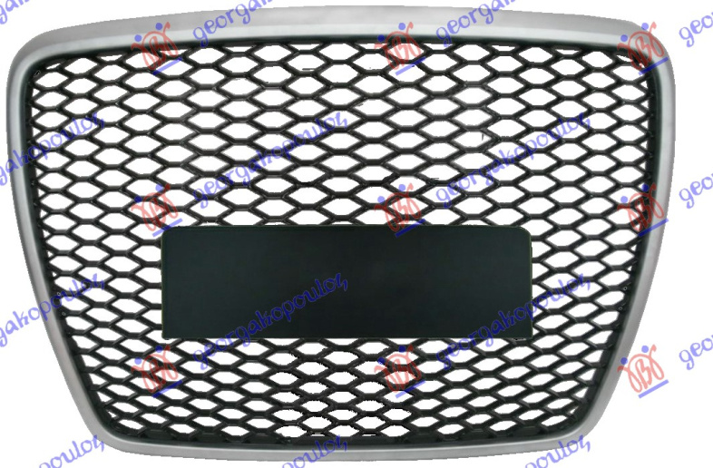 Maskë pvc/grilë (rs pamje) krom/me ngjyrë të zezë