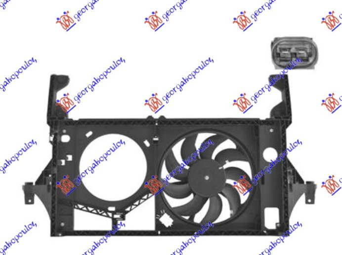 Ventilator komplet 1.9-2.2-2.5-2.8-3.0 dizel pa kondicioner
