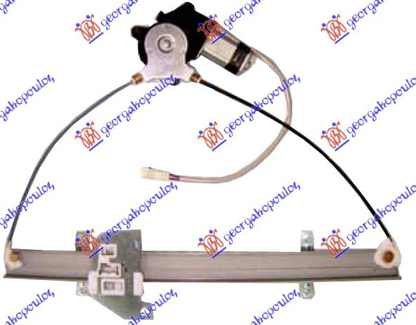 Ngritës/rregullator për dritaren e përparme elektrik 3/5 dyer