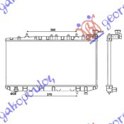 Radiator për motor 1.4-1.6-2.0 (64,9x32) (28/28)