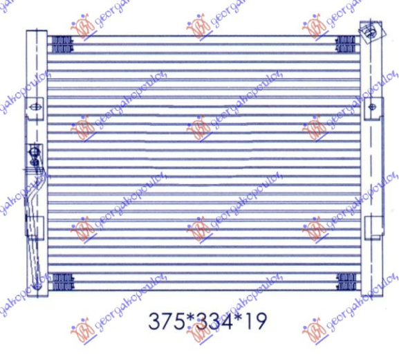 Radiator i kondicionerit (33x33x2,5) 93-95