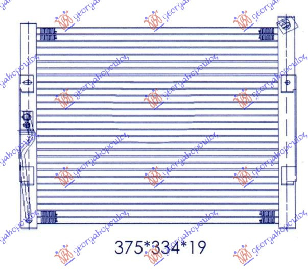Radiator i kondicionerit (33x33x2,5) 93-95