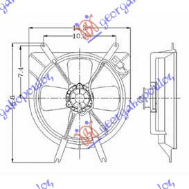 Ventilator komplet (benzinë)