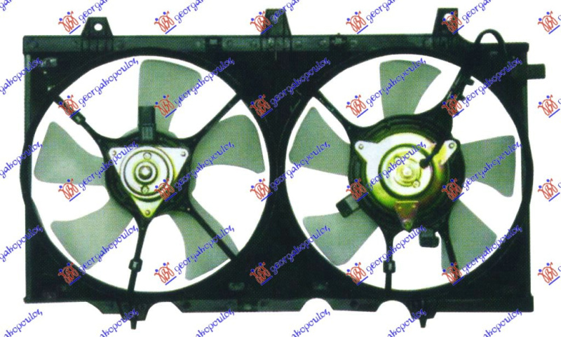 Ventilator për radiator me motor komplet (benzinë)