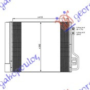 Radiator i kondicionerit benzinë/dizel (42x38)