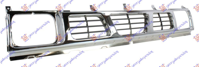 Maskë pvc/grilë e gjitha krom