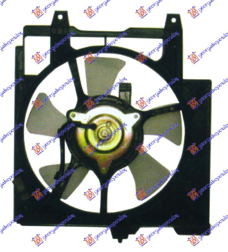 Ventilator për radiator me motor komplet (benzinë)
