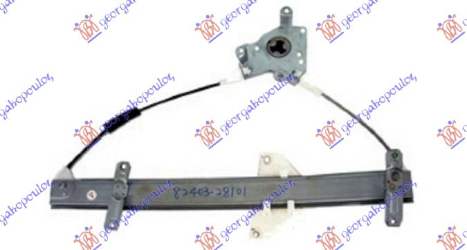Ngritës/rregullator për dritaren e përparme (pa motor)