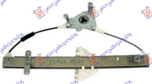Ngritës/rregullator për dritaren e pasme elektrik (pa motor)