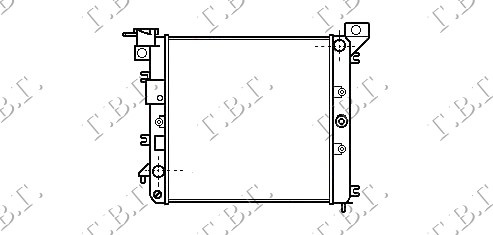 Radiator për motor 1,0-1,2CC (32x34)