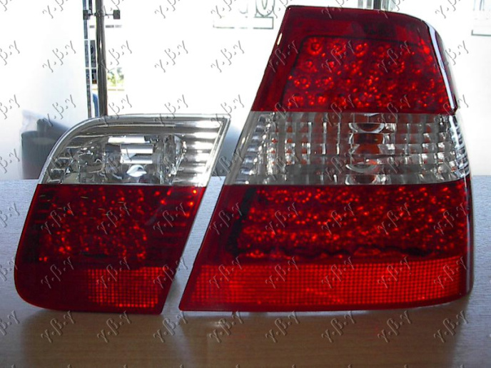 Drita stop të kuqe/e bardhë LED set