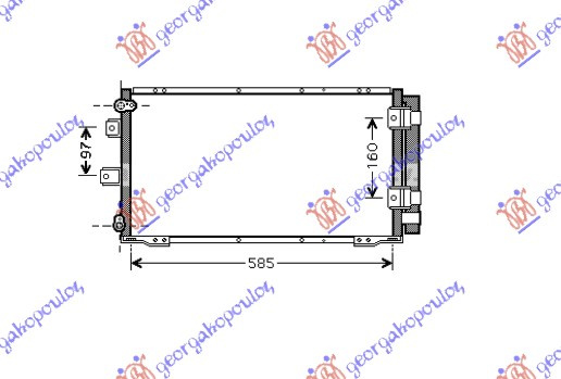 Radiator i kondicionerit (69x34) 92-93 (9/12,9)