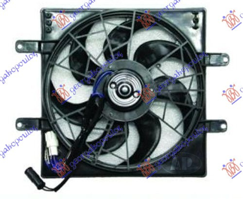 Ventilator për radiator me motor komplet (benzinë)
