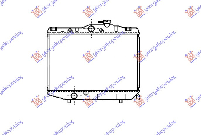 Radiator për motor 1,0-1,3CC (32x45)