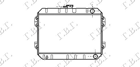 Radiator për motor (38x52)