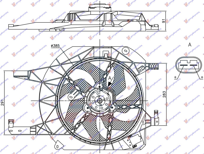 Ventilator komplet (me kondicioner) benzinë/dizel