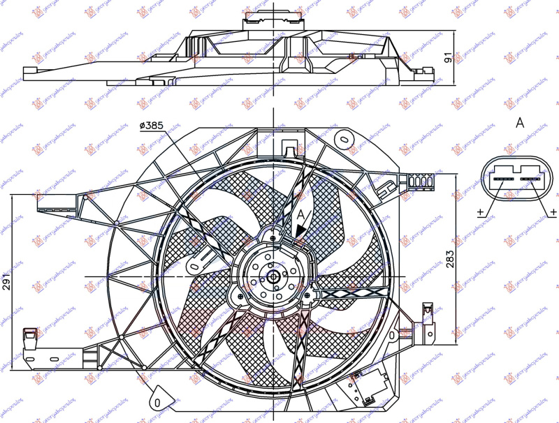 Ventilator komplet (me kondicioner) benzinë/dizel