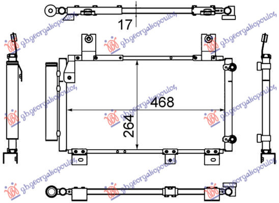 Radiator i kondicionerit 1,3 SPORT (47,8x32,2)