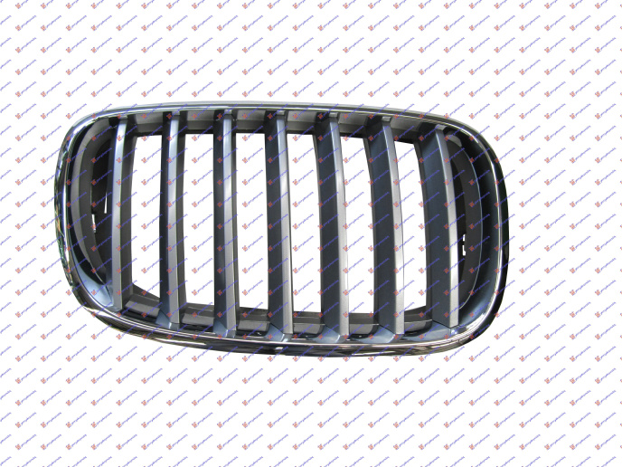 Maskë pvc/grilë krom-e argjendtë