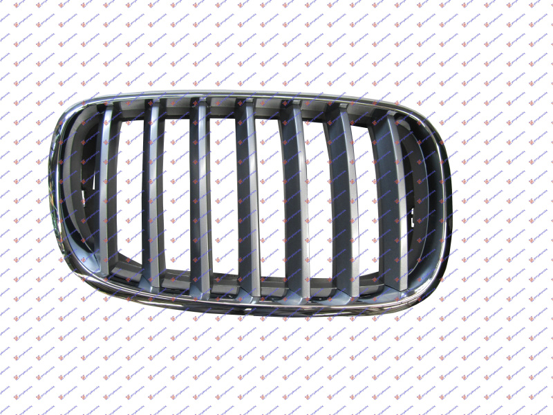 Maskë pvc/grilë krom-e argjendtë