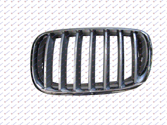 Maskë pvc/grilë krom-e argjendtë
