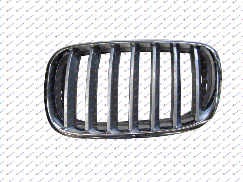 Maskë pvc/grilë krom-e argjendtë