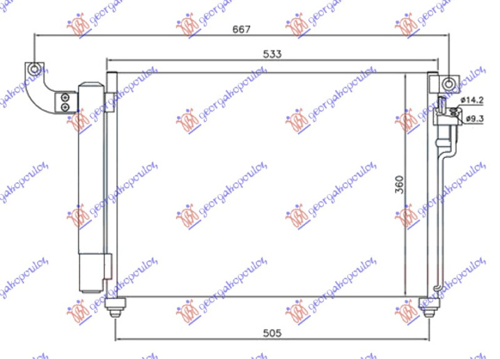Radiator i kondicionerit dizel