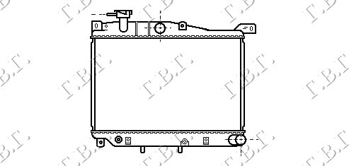 Radiator për motor 1,1-1,3-1,5 (30x45)