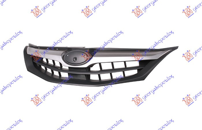 Maskë pvc/grilë pa me shkëlqim-me ngjyrë të zezë/argjendtë