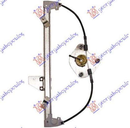 Ngritës/rregullator për dritaren e pasme elektrik (pa motor)
