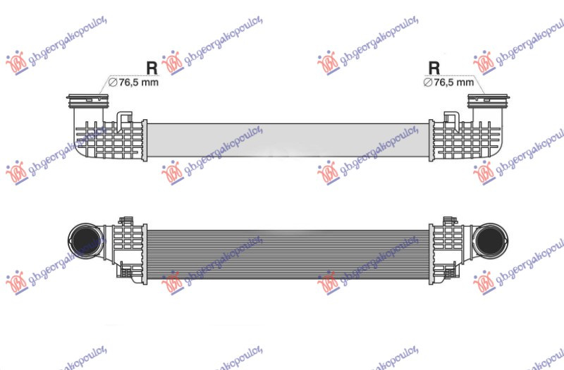 Interkuler 2.2-3.0 dizel (640x105x72) tuba F 76