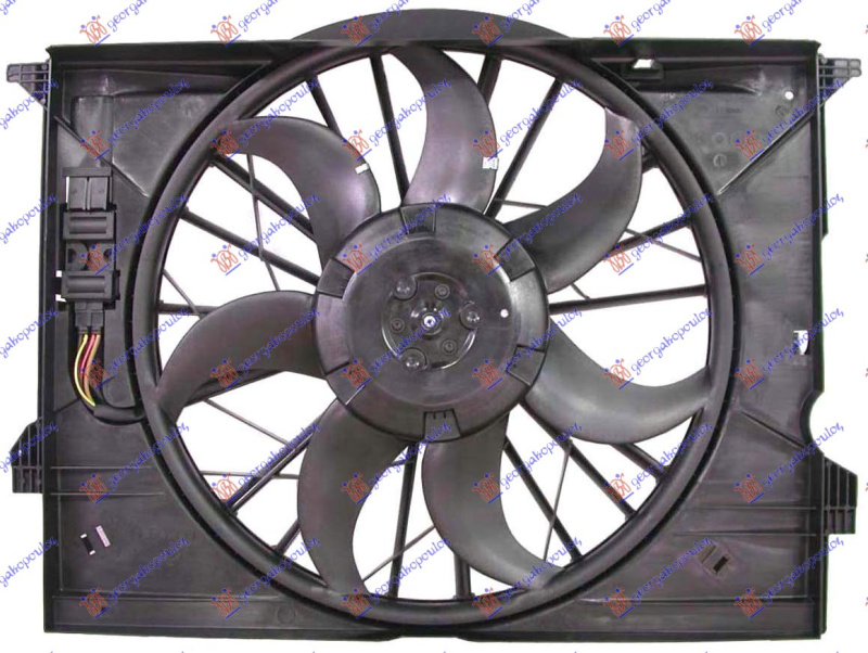 Ventilator për radiator me motor komplet benzinë/dizel