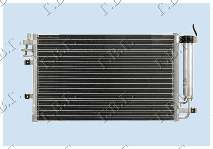 Radiator i kondicionerit benzinë - 1,5-2,0CRDi (55x35)