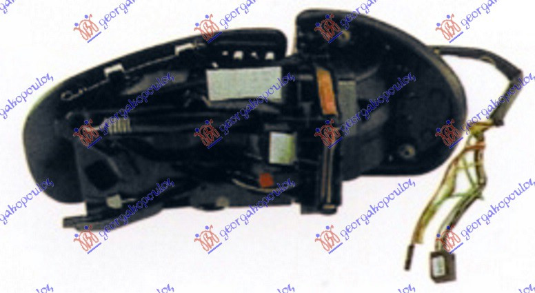 Pasqyrë elektrike me ngrohje (elektrik-me palosje) (memorie + pa Mbuluese) -06 (xham asferik)