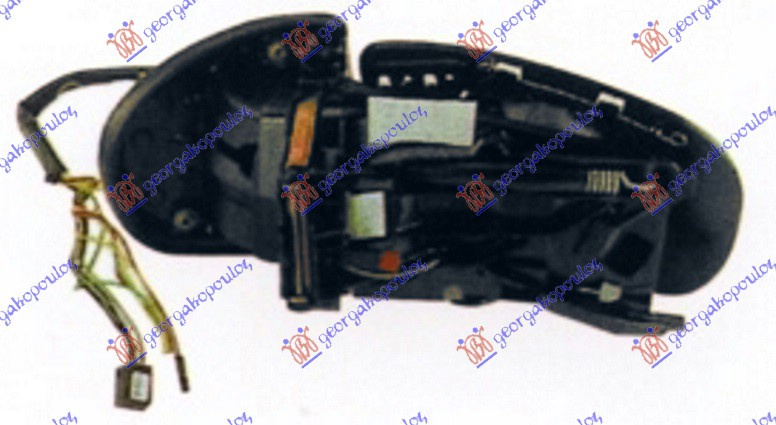 Pasqyrë elektrike me ngrohje (elektrik-me palosje) (memorie + pa Mbuluese) -06 (xham asferik)