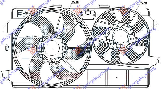 Ventilator komplet (dopio/2 Motorë) (me kondicioner) 1,8 P