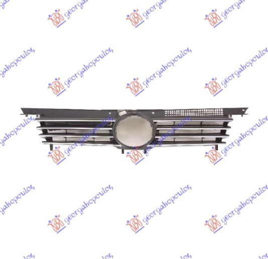 Maskë pvc/grilë komplet me shirita krom
