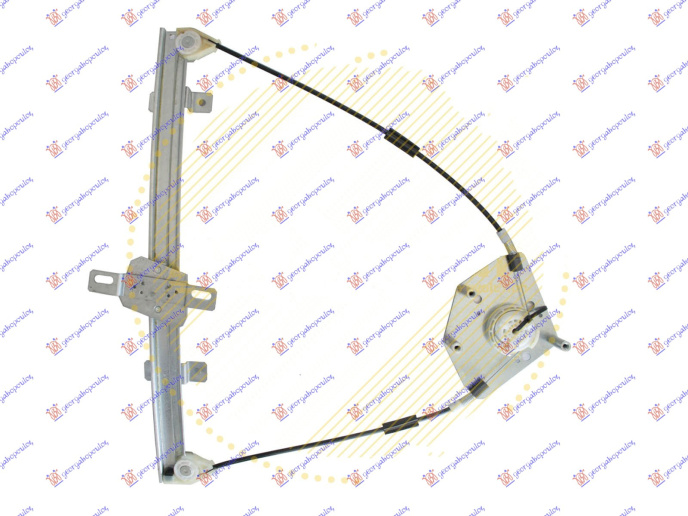 Ngritës/rregullator për dritaren e përparme elektrik (pa motor)