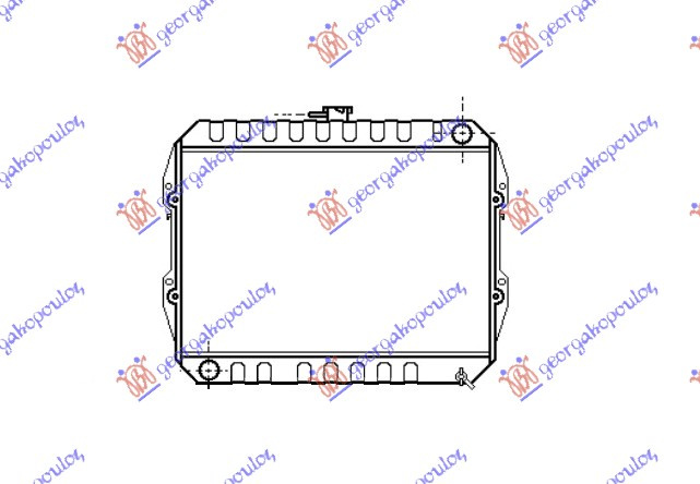 Radiator për motor 2.4D (45x52)