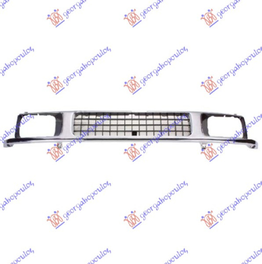Maskë pvc/grilë krom