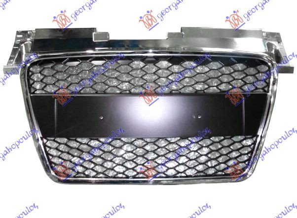 Maskë pvc/grilë (rs pamje) krom/me ngjyrë të zezë